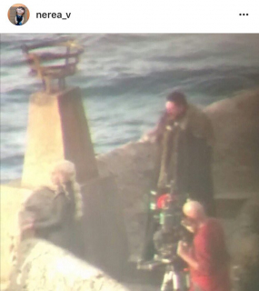 Gra o tron - zdjęcie z planu 7. sezonu. Daenerys i Jon Snow