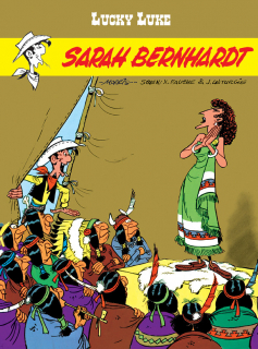 Lucky Luke. Sarah Bernhardt - okładka