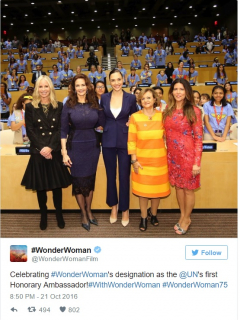 Wonder Woman ambasadorką ONZ