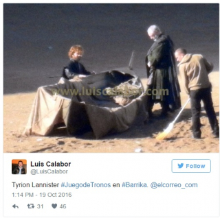 Gra o tron - wpis z Twittera