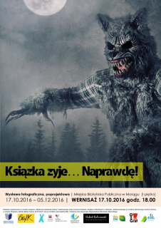 Książka żyje... Naprawdę! - plakat