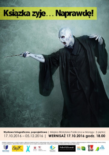 Książka żyje... Naprawdę! - plakat