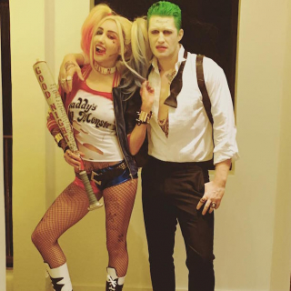 Matthew Morrison z żoną jako Joker i Harley Quinn