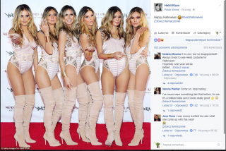 Heidi Klum jako Heidi Klum w towarzystwie klonów