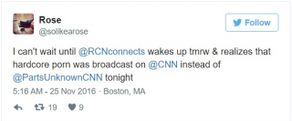 Porno w CNN - Twitter