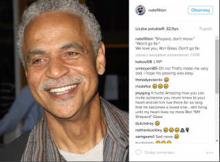 Nathan Fillion o Ronie Glassie - zdjęcie z Instagrama