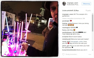 Ewan McGregor w Warszawie - zdjęcie z Instagrama