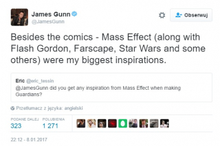 Mass Effect inspiracją dla Strażników Galaktyki