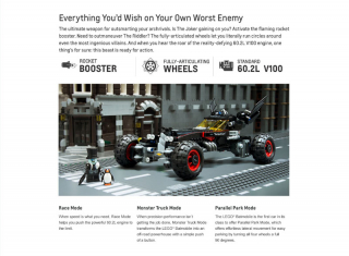 The all-new LEGO® Batmobile from Chevrolet. Learn more at Chevy