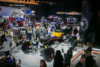 Chevrolet LEGO Movie Batmobile On Display At NAIAS