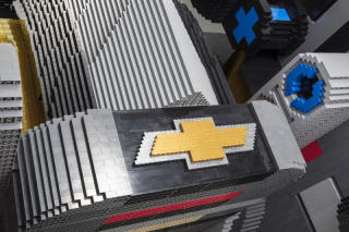 Built using more than 340,000 LEGO® bricks and measuring 17 fee