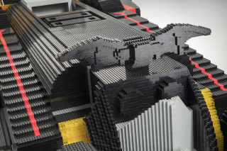 Built using more than 340,000 LEGO® bricks and measuring 17 fee