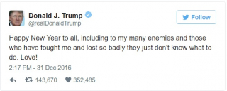 Tweet Donalda Trumpa