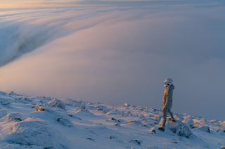 Sesja na Śnieżce - zdjęcie