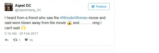 Wonder Woman - tweet