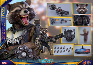 Rocket - figurka kolekcjonerska Hot Toys, Strażnicy z Galaktyki vol. 2