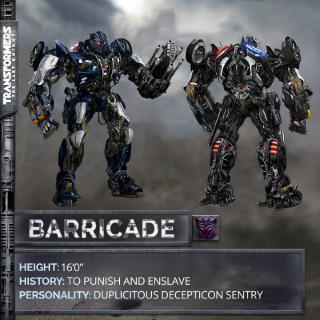 Transformers The Last Knight - zdjęcie Barricade