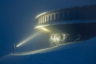 Sesja na Śnieżce - zdjęcie