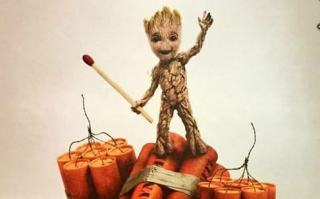 Strażnicy Galaktyki 2 - fragment plakatu