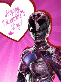 Power Rangers - karta walentynkowa