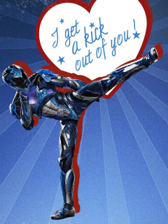 Power Rangers - karta walentynkowa