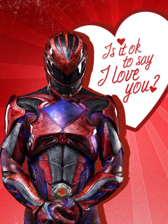 Power Rangers - karta walentynkowa