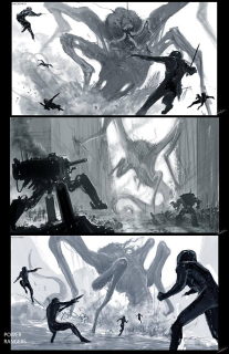 Power Rangers - alternatywne szkice koncepcyjne