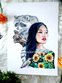 Pocahontas - rysunek