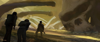 Kong: Wyspa Czaszki - szkic koncepcyjny