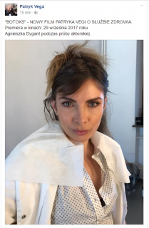 Agnieszka Dygant w filmie Botoks Patryka Vegi