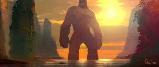 Kong: Wyspa Czaszki - szkic koncepcyjny