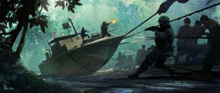 Kong: Wyspa Czaszki - szkic koncepcyjny