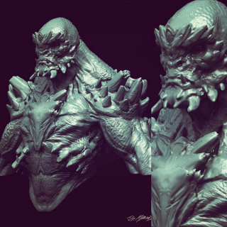 Batman v Superman - szkic koncepcyjny Doomsdaya