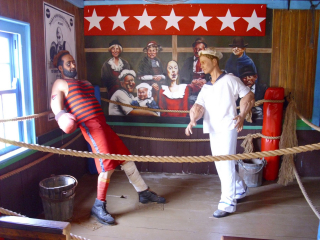 Popeye nie stronił od przemocy.