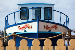 To nim Popeye wypływał na morze.