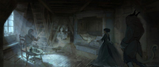 Piękna i Bestia - szkic koncepcyjny