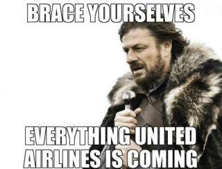 Zamiast zimy, nadchodzi United Airlines