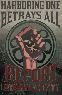 Agenci T.A.R.C.Z.Y. - plakat zapowiadający wątek z Hydrą