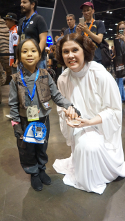 Harley jako Jyn Erso na Star Wars Celebration 2017