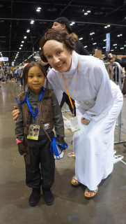 Harley jako Jyn Erso na Star Wars Celebration 2017