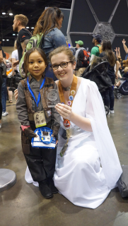 Harley jako Jyn Erso na Star Wars Celebration 2017