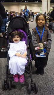 Harley jako Jyn Erso na Star Wars Celebration 2017