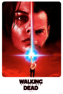 The Walking Dead - parodia plakatu filmu Gwiezdne Wojny: ostatni Jedi