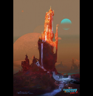 Strażnicy Galaktyki 2 - szkic koncepcyjny