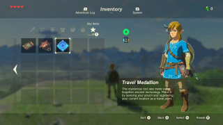 Traveller's Medallion w The Legend of Zelda: Breath of the Wild
