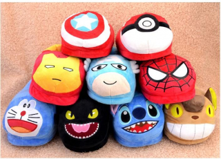 Superbohaterowie i postci z bajek - kapcie