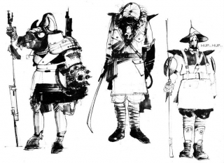 Oryginalne szkice koncepcyjne z Powrotu Jedi