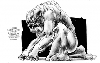 Oryginalne szkice koncepcyjne z Powrotu Jedi