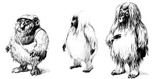 Oryginalne szkice koncepcyjne z Powrotu Jedi