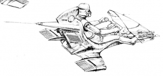 Oryginalne szkice koncepcyjne z Powrotu Jedi